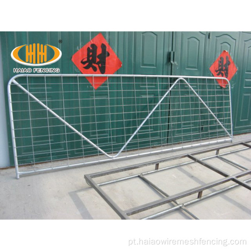 Portões de fazenda de tubos de aço decorativos galvanizados à venda